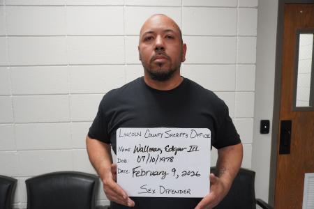 Edgar Wallman III a registered Sex or Violent Offender of Oklahoma