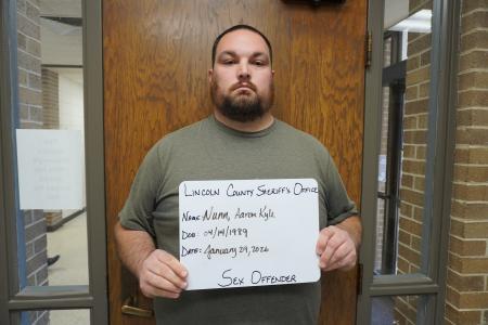 Aaron K Nunn a registered Sex or Violent Offender of Oklahoma