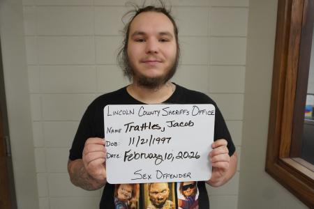 Jacob Daniel Trattles a registered Sex or Violent Offender of Oklahoma