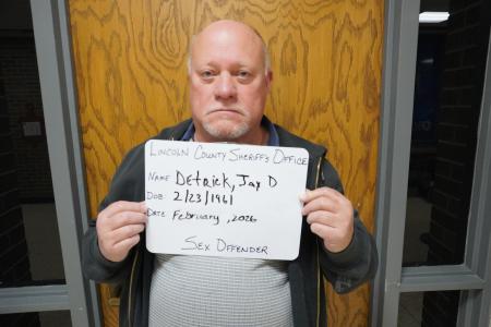 Jay Dee Detrick a registered Sex or Violent Offender of Oklahoma