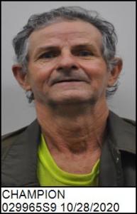 Calvin Coolidge Champion a registered Sex Offender of North Carolina