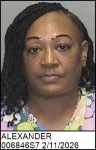 Yashica Arnique Alexander a registered Sex Offender of North Carolina