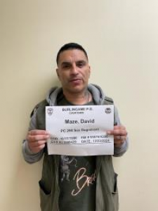 David John Maze a registered Sex Offender of California