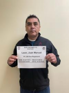 Juan Manuel Leon a registered Sex Offender of California