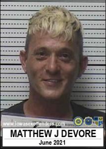 Matthew Jon Devore a registered Sex Offender of Iowa