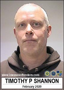 Timothy Paul Shannon a registered Sex Offender of Iowa