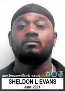 Sheldon Lamar Evans a registered Sex Offender of Iowa