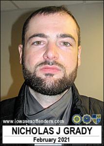 Nicholas Jay Grady a registered Sex Offender of Iowa