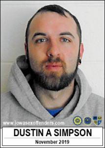 Dustin Allen Simpson a registered Sex Offender of Iowa