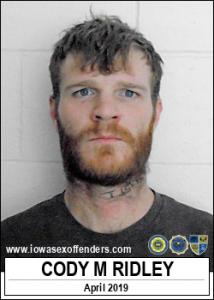 Cody Michael Wayne Ridley a registered Sex Offender of Iowa