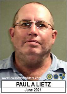 Paul Allen Lietz a registered Sex Offender of Iowa