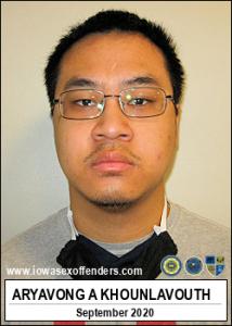 Aryavong Aaron Khounlavouth a registered Sex Offender of Iowa