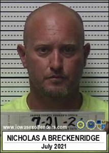 Nicholas Alan Breckenridge a registered Sex Offender of Iowa