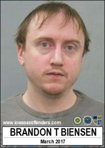 Brandon Thomas Biensen a registered Sex Offender of Iowa