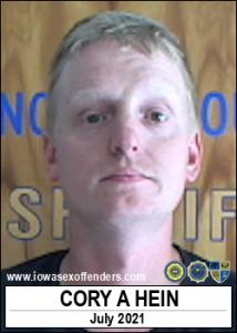 Cory Andrew Hein a registered Sex Offender of Iowa