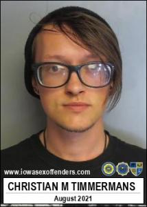 Christian Michael Timmermans a registered Sex Offender of Iowa