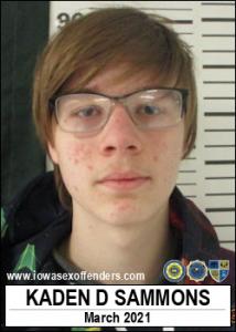 Kaden Deane Sammons a registered Sex Offender of Iowa