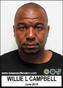 Willie Lee Campbell a registered Sex Offender of Iowa