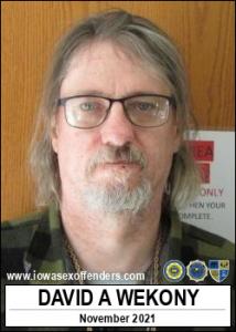 David Allyn Wekony a registered Sex Offender of Iowa