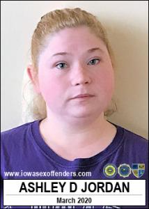 Ashley Dawn Jordan a registered Sex Offender of Iowa