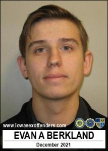 Evan Anderson Berkland a registered Sex Offender of Iowa