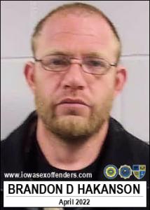 Brandon Dean Hakanson a registered Sex Offender of Iowa
