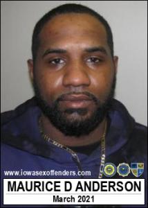 Maurice Davon Anderson a registered Sex Offender of Iowa