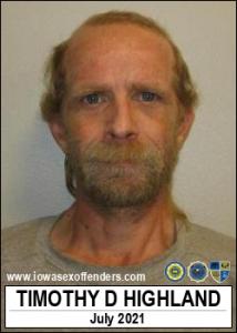 Timothy Duane Highland a registered Sex Offender of Iowa