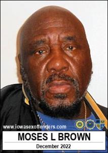 Moses Leon Brown a registered  of Iowa