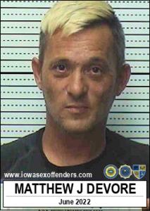 Matthew Jon Devore a registered Sex Offender of Iowa