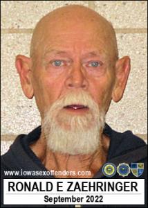 Ronald Eugene Zaehringer a registered Sex Offender of Iowa