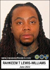 Rahkeem Threex Lewis-williams a registered Sex Offender of Iowa
