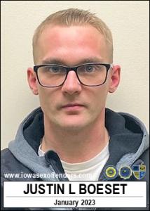 Justin Lee Boeset a registered Sex Offender of Iowa