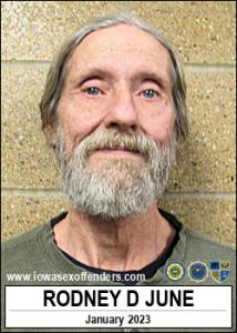 Rodney Dean June a registered Sex Offender of Iowa