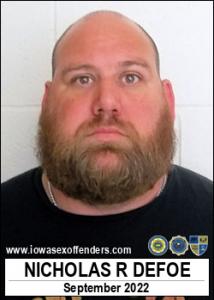 Nicholas Raymond Defoe a registered Sex Offender of Iowa