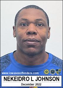 Nekeidro Lee Johnson a registered Sex Offender of Iowa