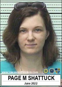 Page Marie Shattuck a registered Sex Offender of Iowa