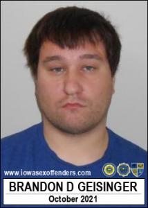 Brandon Dean Geisinger a registered Sex Offender of Iowa