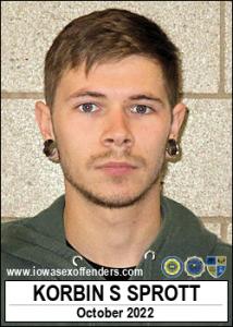 Korbin Steven Sprott a registered Sex Offender of Iowa