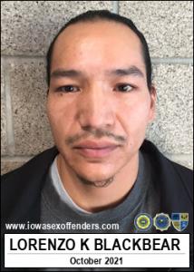 Lorenzo Keith Blackbear a registered  of Iowa