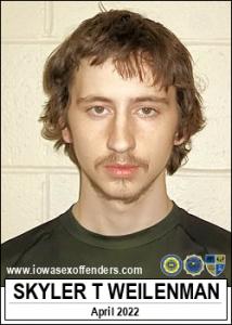 Skyler Timothy Weilenman a registered Sex Offender of Iowa