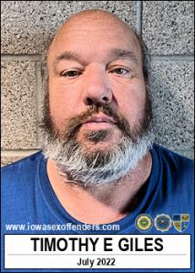 Timothy Edward Giles a registered Sex Offender of Iowa