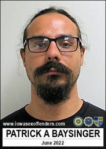 Patrick Alan Baysinger a registered Sex Offender of Iowa