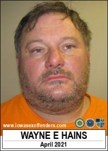 Wayne Edward Hains a registered  of Iowa