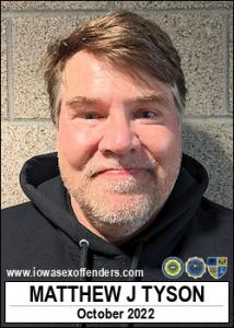 Matthew Joseph Tyson a registered Sex Offender of Iowa