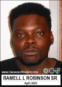 Ramell Lee Robinson Sr a registered Sex Offender of Iowa