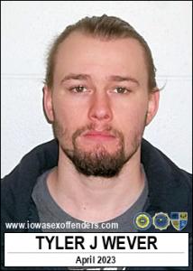 Tyler Jacob Wever a registered Sex Offender of Iowa