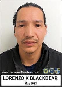 Lorenzo Keith Blackbear a registered  of Iowa