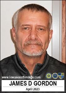 James Donald Gordon a registered Sex Offender of Iowa