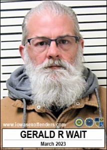 Gerald Rae Wait a registered Sex Offender of Iowa